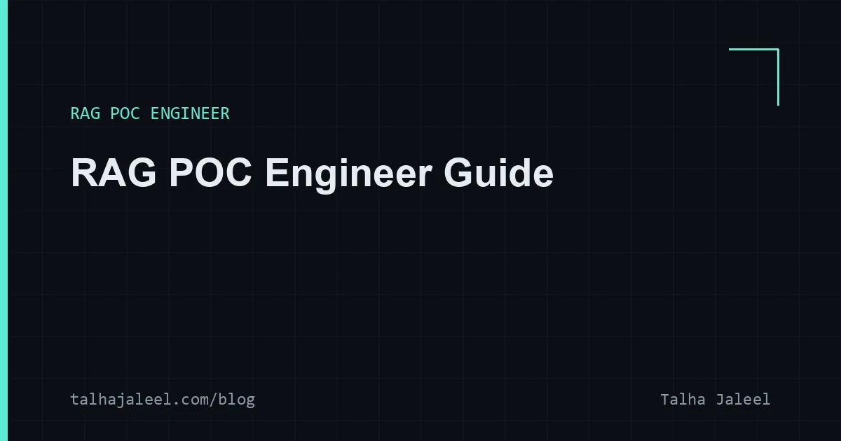 RAG POC Engineer guide cover
